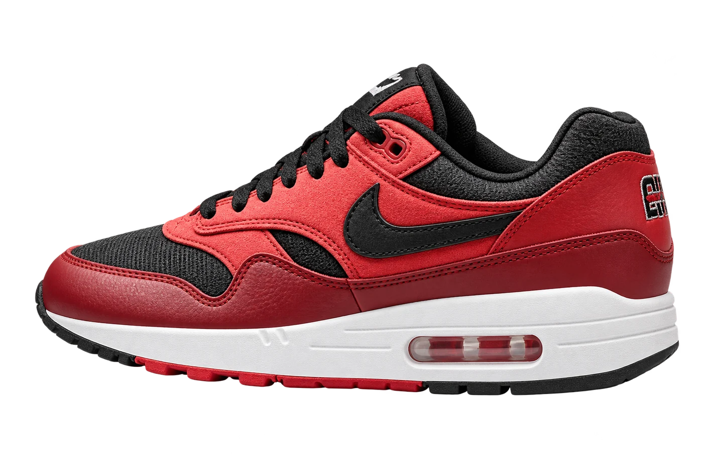 Illustrated running sneaker with a visible heel Air window
