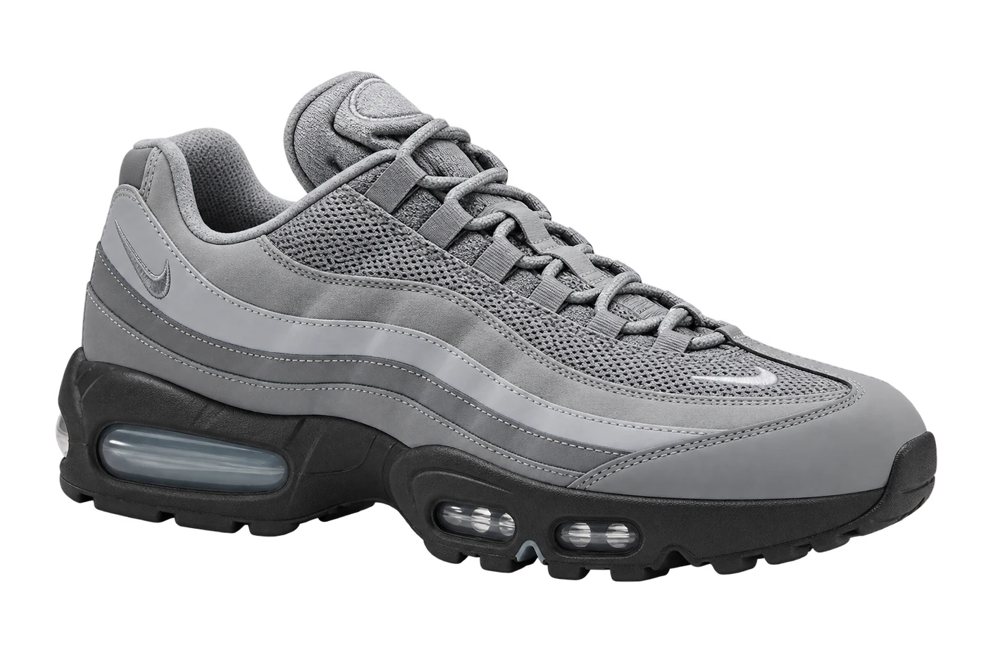 Illustrated layered running sneaker with visible heel and forefoot Air